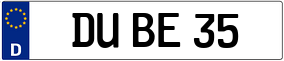 Trailer License Plate